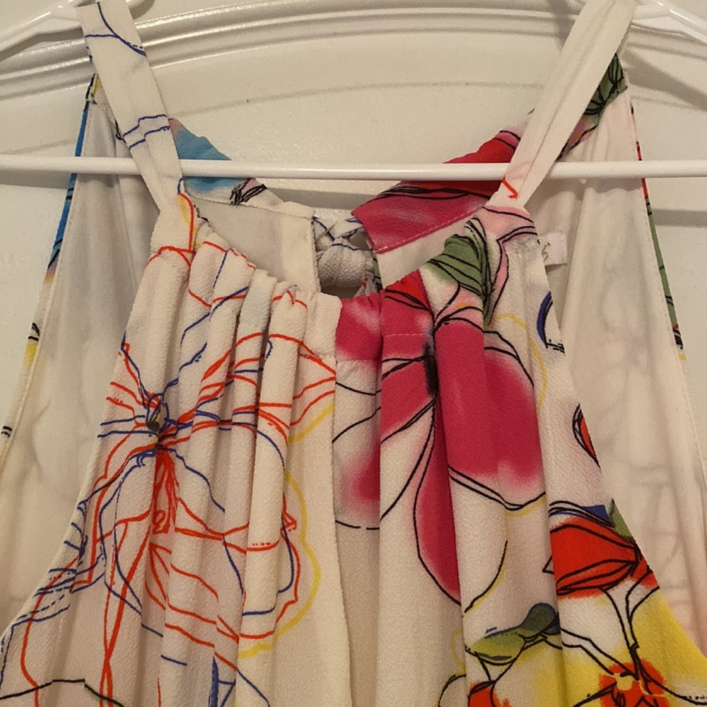 Bleeker 126 White Floral Tiered Midi Dress - Picture 4 of 7